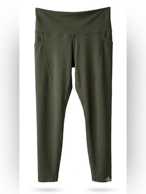 Love & Sports Olive Green Pocket Leggings High Waisted Size Large